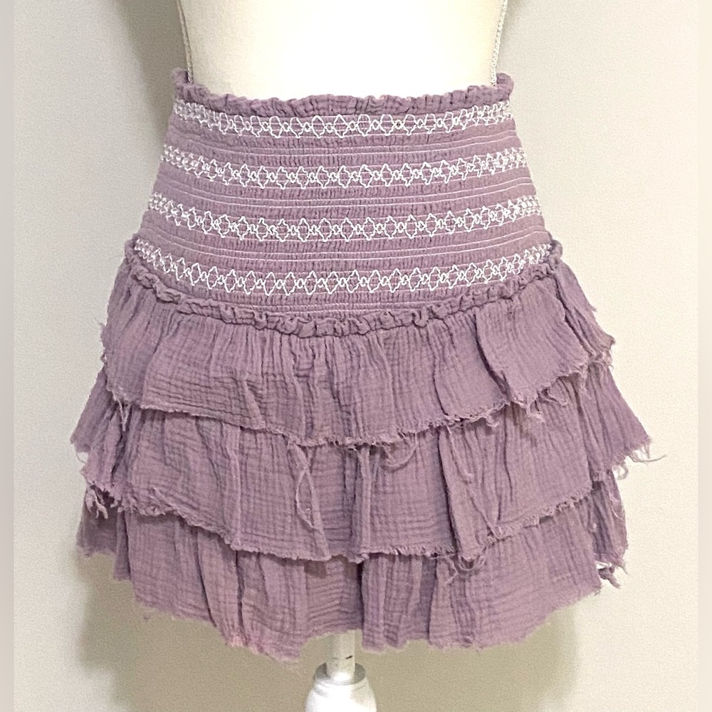 The Impeccable Pig Purple Mini Skirt